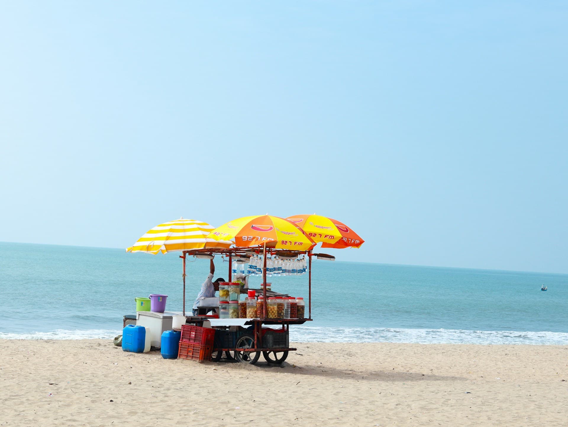 Kerala beach market